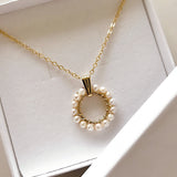 COLLIER SOLAIRE PERLES D’EAU DOUCE