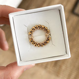 BAGUE SOLAIRE HÉMATITES DORÉES