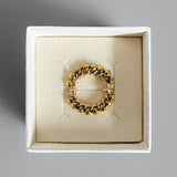 BAGUE SOLAIRE HÉMATITES OR