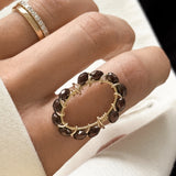 BAGUE LAIA CHOCOLAT
