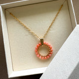 COLLIER SOLAIRE CORAIL