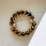 BAGUE SOLAIRE ŒIL DU TIGRE