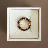 BAGUE SOLAIRE HÉMATITES CHOCOLAT