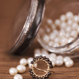 BAGUE SOLAIRE HÉMATITES CHOCOLAT