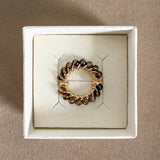 BAGUE SOLAIRE QUARTZ FUMÉ