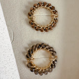 BAGUE SOLAIRE QUARTZ FUMÉ