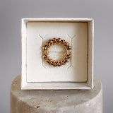 BAGUE SOLAIRE HÉMATITES ROSES ARCHIVE