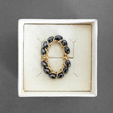 BAGUE LAIA HÉMATITES NOIRES (précommande)