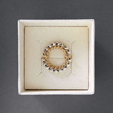 BAGUE SOLAIRE GOLD & SILVER STRIÉE