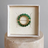 BAGUE SOLAIRE VERT CLAIR ARCHIVE